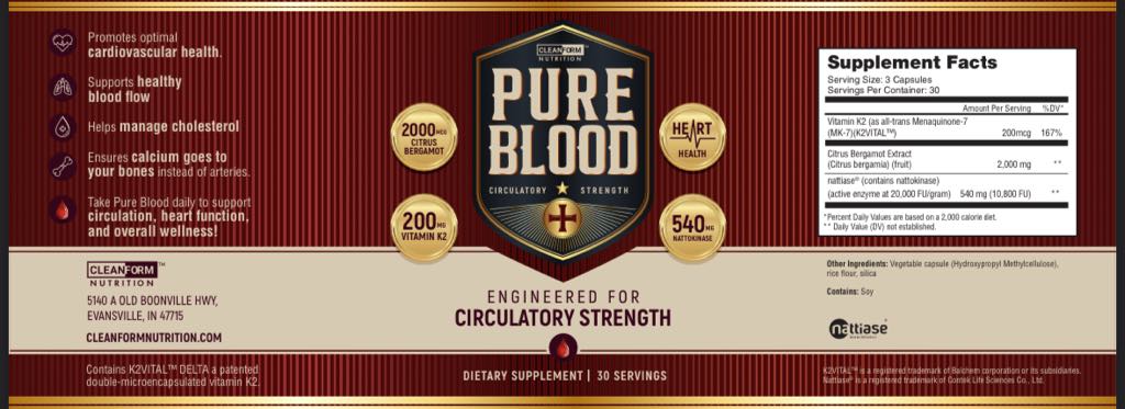 Unleashing the Power of Pureblood: A Trifecta of Cardiovascular and Overall Health